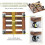 2 τεμ. Βάση 30,48 cm βαρέως τύπου Rolling Plant With Casters - Ξύλινη τετράγ 4