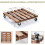 2 τεμ. Βάση 30,48 cm βαρέως τύπου Rolling Plant With Casters - Ξύλινη τετράγ 3