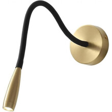 Bedside Reading Lamp, 360 Adjustable Pipe Wall Light, Modern LED Wall Lights, Brass Wall Sconces, Mini Bedroom Decorative Lighting Wall Sconces3000K