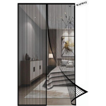 WAFWYY Magnet Fly Screen Door Insect Protection, Magnetic Adhesive Curtain Installation Without Drilling, Magnetic Mosquito Net Closure, Full Frame, 8