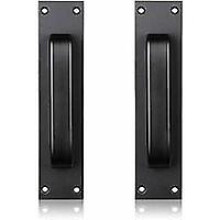 (Black) Aluminum Alloy Door Handle Mounted Glass and Plastic Kitchen Door Handle