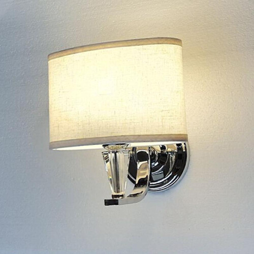 Modern fabric wall lamp children's room wall lamp rust-proof chrome wall light lighting 2