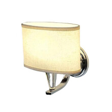 Modern fabric wall lamp children's room wall lamp rust-proof chrome wall light lighting