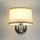 Modern fabric wall lamp children's room wall lamp rust-proof chrome wall light lighting 2