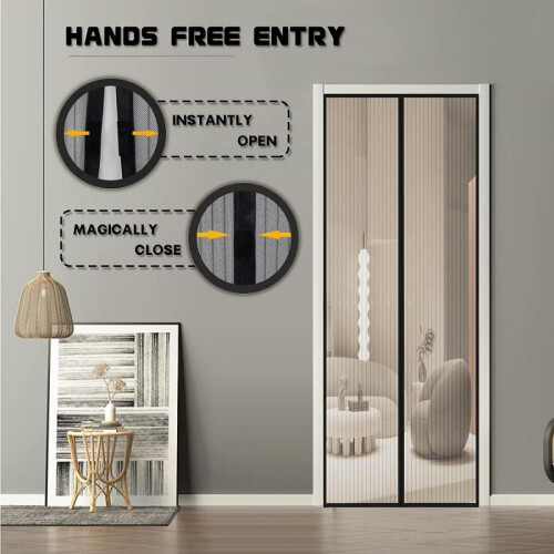 Magnetic mosquito net for door 90 x 210 cm 2