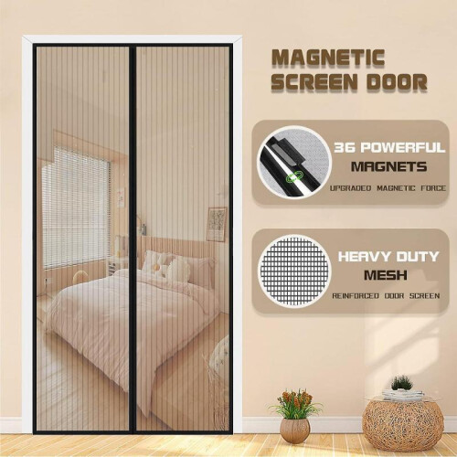 Magnetic mosquito net for door 90 x 210 cm 1