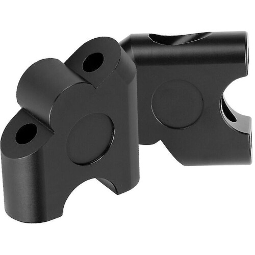 22mm Universal Motorcycle Handlebar Riser Handlebar Clamp Rear Move Adapter (Black) 1