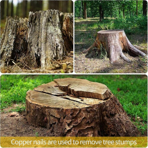 Copper Nails Kit, 3.5 Inch Stump Removal Spikes,Stump Removal Tool 2