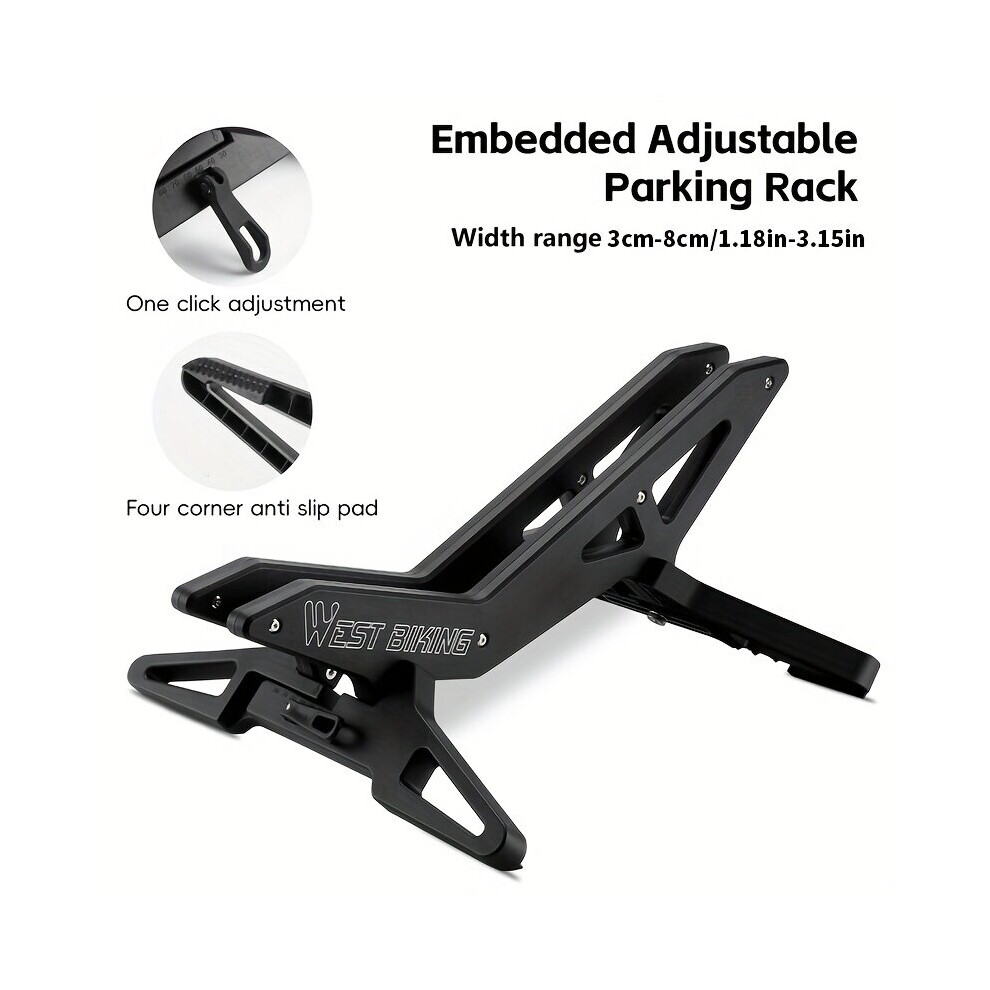 Porte-vélos professionnel West Biking pour VTT et vélos de route – Construction robuste en ABS, montage