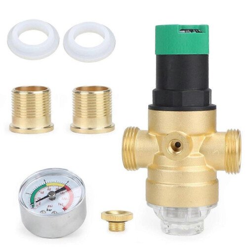 Pressure Regulator Water with Pressure Gauge Water and Screen Filter 1