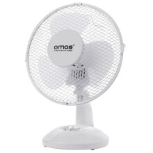 AMOS 9 Inch Table Desk Fan Oscillating Desktop 2 Speed Adjustable Tilt Portable Air Cooling Home Office Fan