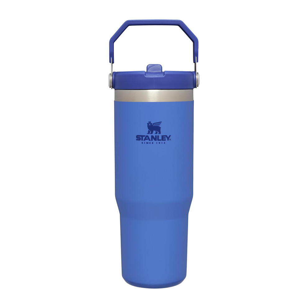 STANLEY The IceFlow 675804 Flip Straw Cup Made of 18/8 Stainless Steel, Colour: Iris, Capacity: 0.89 L, Size: Diameter 9 x 24.5 cm