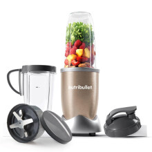 nutribullet Blender 900 Series - Powerful 24,000 RPM Extractor Blends Frozen Fruit, Nuts & Ice - 8 Piece Kit Includes Oversized Cup, Tall Cup, Handle