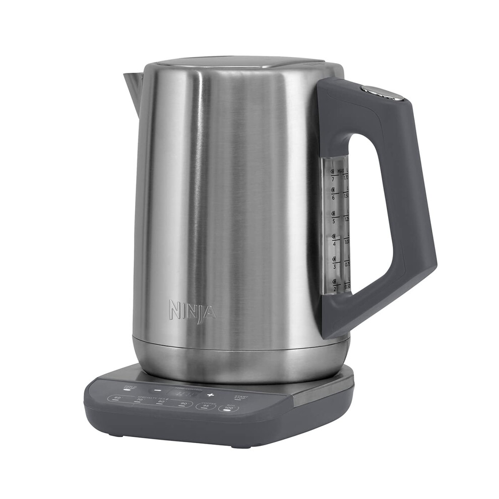 Ninja Perfect Temperature Kettle, 1.7L, with Temperature Control, LED Display, Easy to Use Kettle with Rapid Boil and Temperature Hold, Stainless Ste