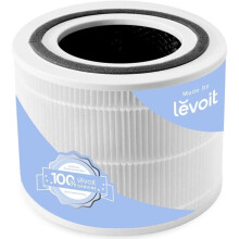 LEVOIT Core 300 Air Purifier Replacement Filter, 3-in-1 True HEPA, High-Efficiency Activated Carbon, Core300-RF, 1 Pack, White