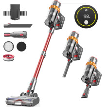 Avalsor Cordless Vacuum Cleaner, 550W/45KPa/65Min Vacuum Cleaner, Ultra Quiet Automatic Charging Cordless Vacuum, 1.6L Capacity, with LED Display/Ant