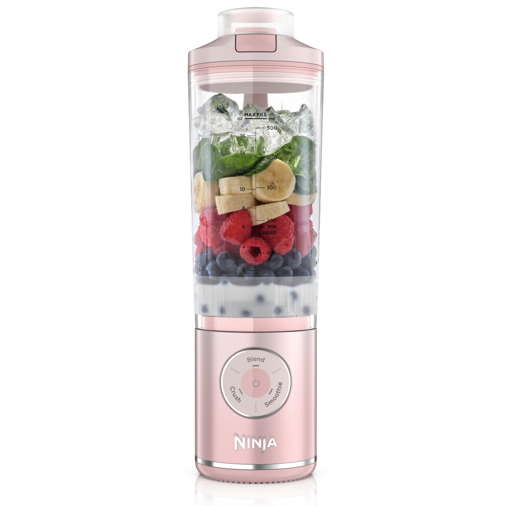 Ninja Blast Max Portable Blender, 570ml, Rechargeable Battery, Blending Cup & Leak-proof Lid, 3x Blend Functions, Makes Smoothies, Protein Shakes, Bl