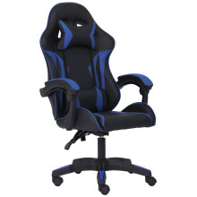 Millhouse Sport Desk Chair with Adjustable Lumbar Support and Head Pillow, X3577 (Blue)