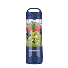 nutribullet Portable Blender in Navy - Powerful Extractor Blade, 475ml Cup, To-Go Lid, USB-C Charging Cable & User Guide - Delivers 15+ Blending Cycl