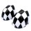 Car Checkered Mirror Caps Covers for R55 R56 R57 1