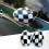Car Checkered Mirror Caps Covers for R55 R56 R57 4