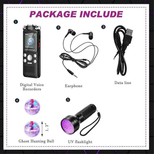 Ghosthunting Equipment Kit 1 Digital Voice Recorder 1