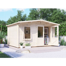 Log Cabin, 45mm Wall Thickness, W4m x D3m / W13' x D10' Severn Superfelt Dunster House