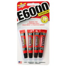 E6000 Premium 4 Mini Tubes of Clear Industrial Strength Glue