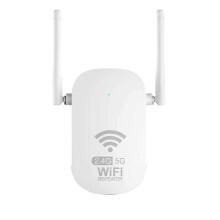 WLAN WiFi Repeater AC1200 Dual Band Repeater with 2 Antenna -EU Plug