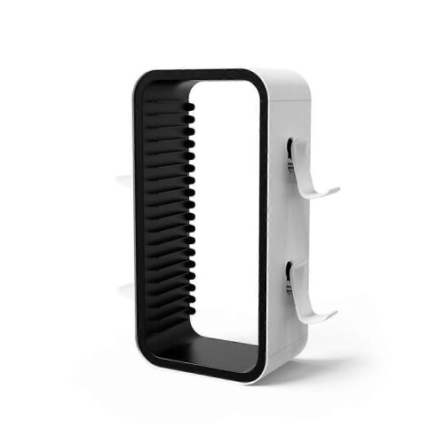 Game Storage Rack for Multi-Function Disc Rack White-Black
