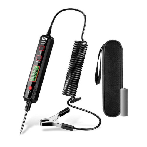 Smart car test light, 0.8V-100V DC buzzer circuit tester