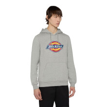(Grey, M) Dickies Icon Logo Hoodie Unisex Adults Grey Hooded Sweatshirt