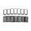 10x Front Grille Insert Ring Mesh Trim Cover Kit for Jeep Grand 5