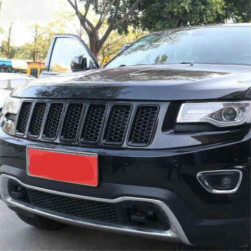 10x Front Grille Insert Ring Mesh Trim Cover Kit for Jeep Grand 2