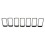 10x Front Grille Insert Ring Mesh Trim Cover Kit for Jeep Grand 2