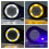 Rechargeable Four-Colour Light Source 13LED Magnifier Mini Pocket 10X 5