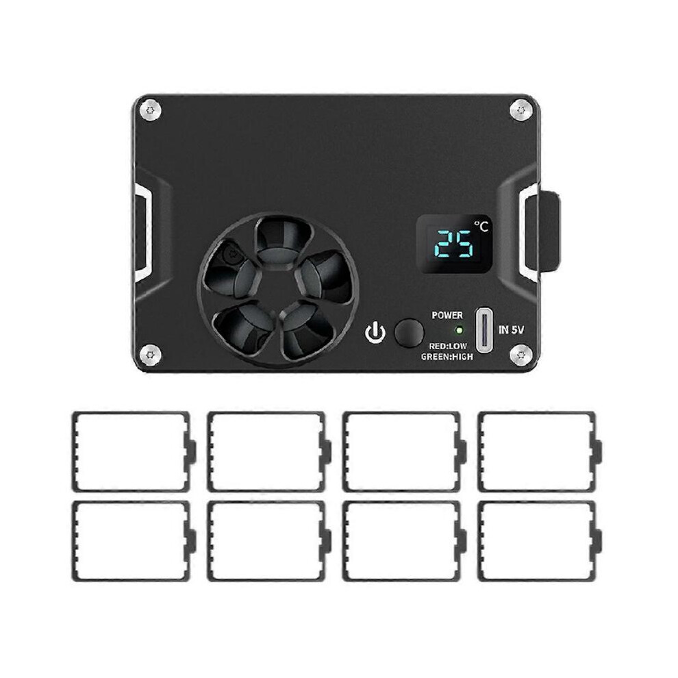 Camera Fan for A7M4/ZVE1/R8 Outdoor Live Vlog with Lithium Battery