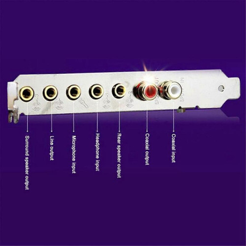 5.1 Sound Card PCI Express PCI-E Built-in Double Output Interface 2