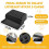Cat Litter Box Ramp with Filter Function, with Storage Black 5
