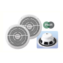 e-audio Round Ceiling Speaker Moisture Resistant Cone &Polymer Tweeter