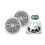 e-audio Round Ceiling Speaker Moisture Resistant Cone &Polymer Tweeter 1