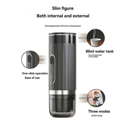 Mini Heated Coffee Machine for NS/DG Capsules and Coffee Powder 2
