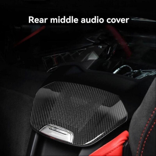 Car Rear Center Console Speaker Audio Grille Cover Trim Black 2