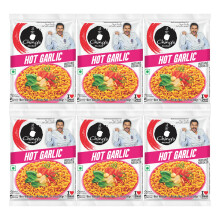 Ching's Secret Hot Garlic Instant Noodles – 60g (Pack of 6) | Spicy Desi-Chinese Flavour | Ready in 2 Minutes