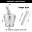 Stainless Steel Large Mortar and Pestle Spice Pill Crusher Set 3