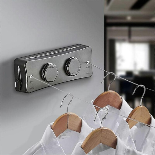 Retractable Clothes Drying Rope No-Punch Indoor Clothes Drying Rope B 2
