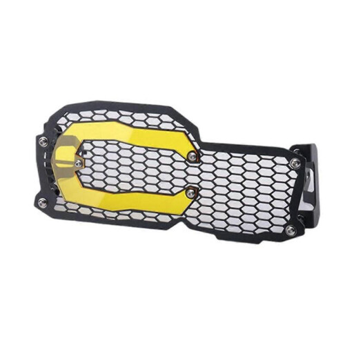 Motorcycle Headlight Protector Grille Guard Cover Yellow