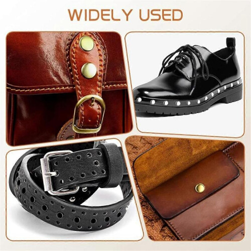 480 Set Leather Rivets and for Leather Clothes, Shoe, Leather Boot 2