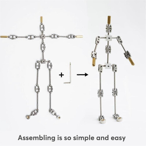 Armature Kit - DIY Metal Puppet Figure Skeleton 1