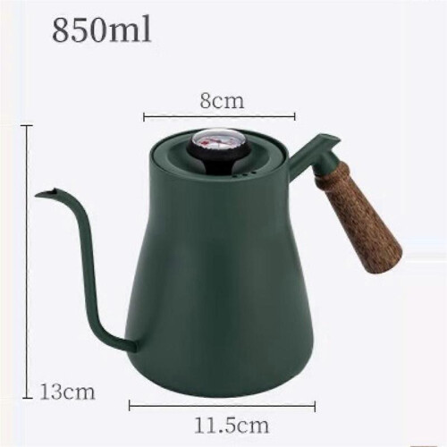 Wooden Handle Hand Brewing Kettle Coffee Hand Brewing Kettle black 1